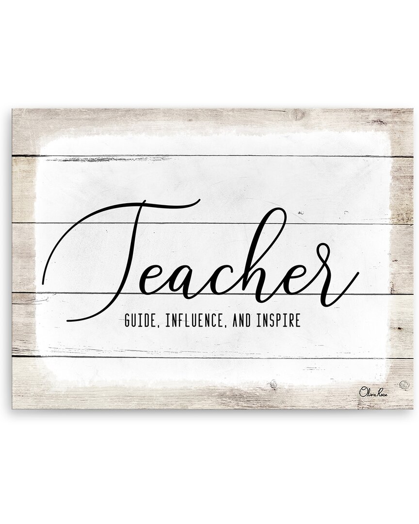 Ready2hangart Teacher Wrapped Canvas Wall Art By Olivia Rose