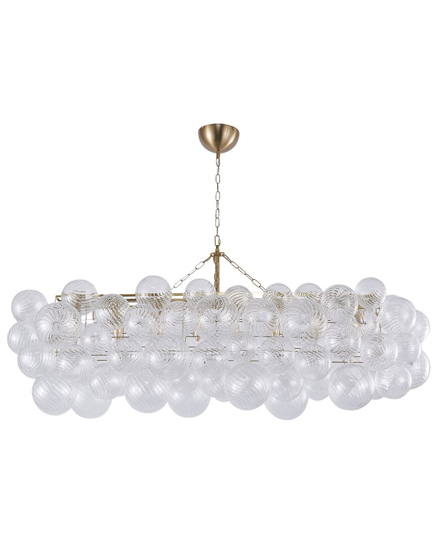 Bethel International 12-light Chandelier With Swirl Glass Shades