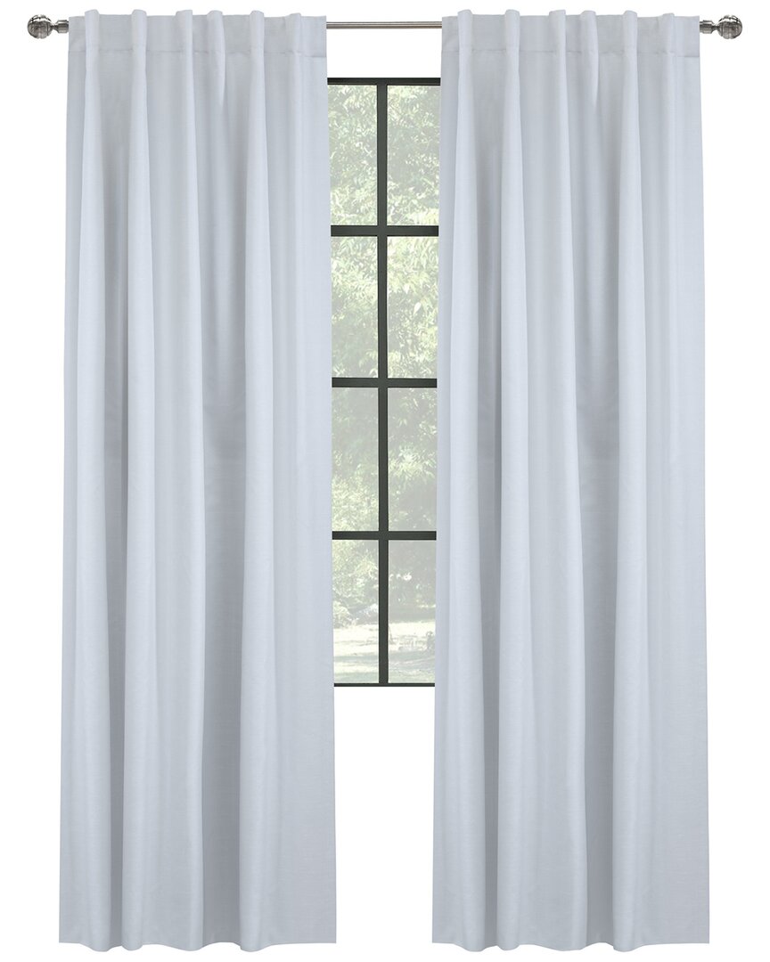 Thermalogic Thermaplus Baxter Total Blackout Textured Dual Header Curtain Panel In Oatmeal