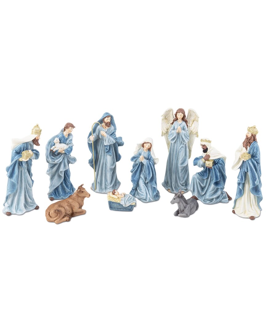 Glitzhome Handmade Celestial Nativity Figurine Set In Multi