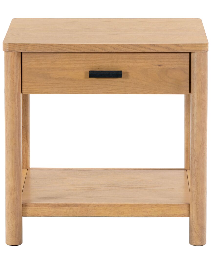 Safavieh Couture Jaylessa Wood 1 Drawer End Table In Brown