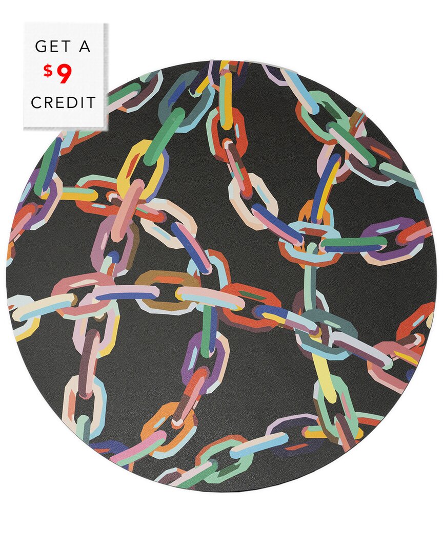 Elizabeth Sutton Home Large Chain Link Round Placemat With $9 Credit
