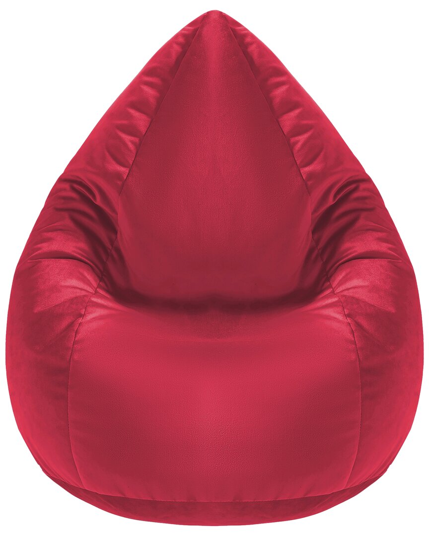 Gouchee Home Sambre Velvet Bean Bag Chair In Red