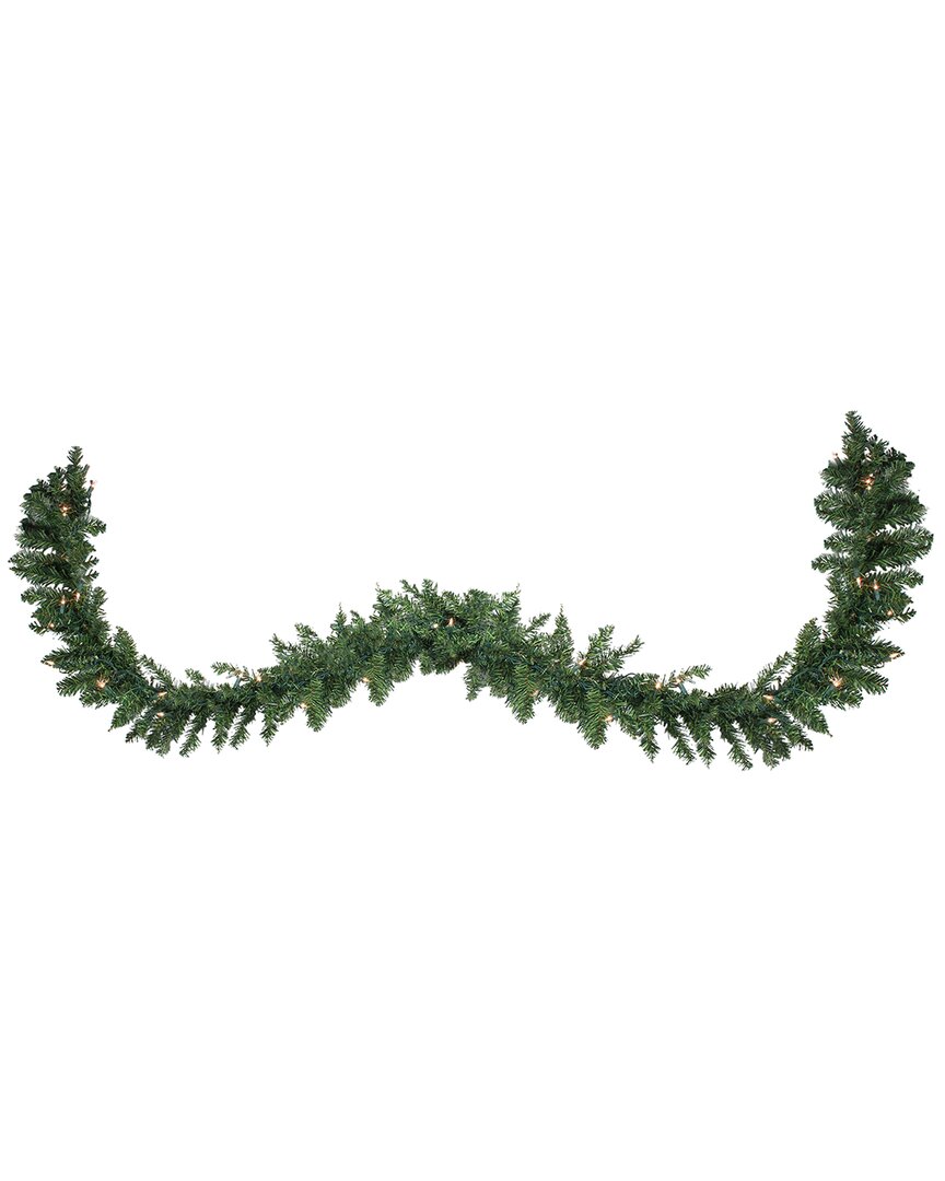 Northlight Pre- Lit Buffalo Fir Commercial Artificial Christmas Garland With Clear Lights In Green