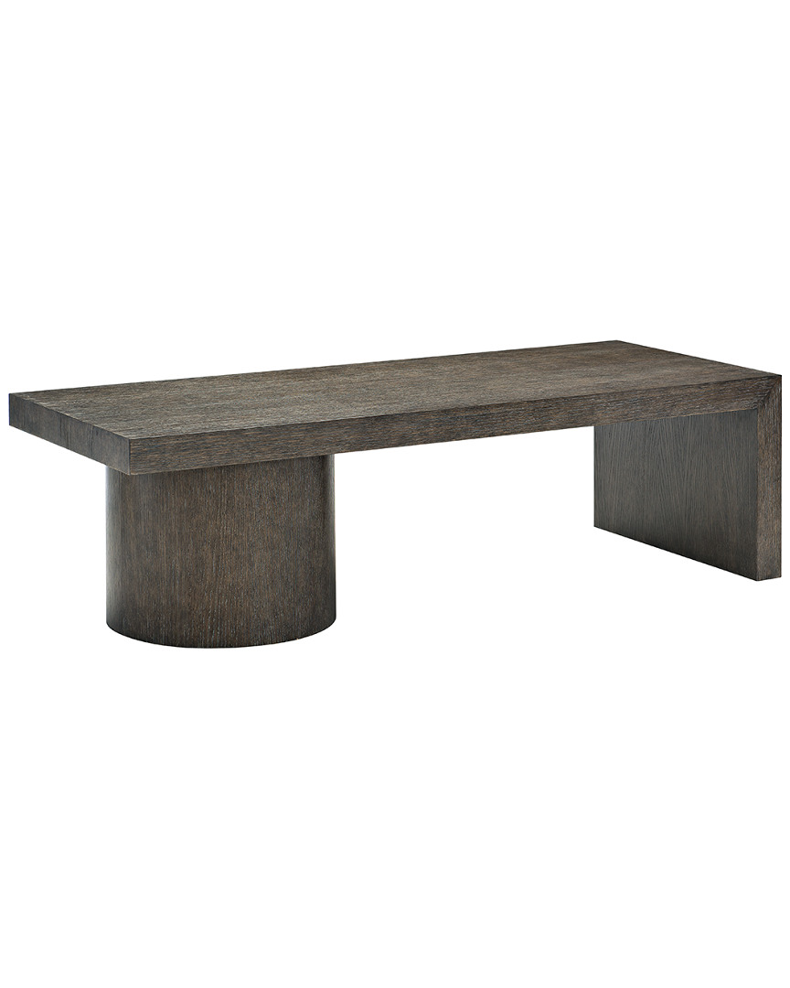 Bernhardt Linea Rectangular Cocktail Table In Charcoal