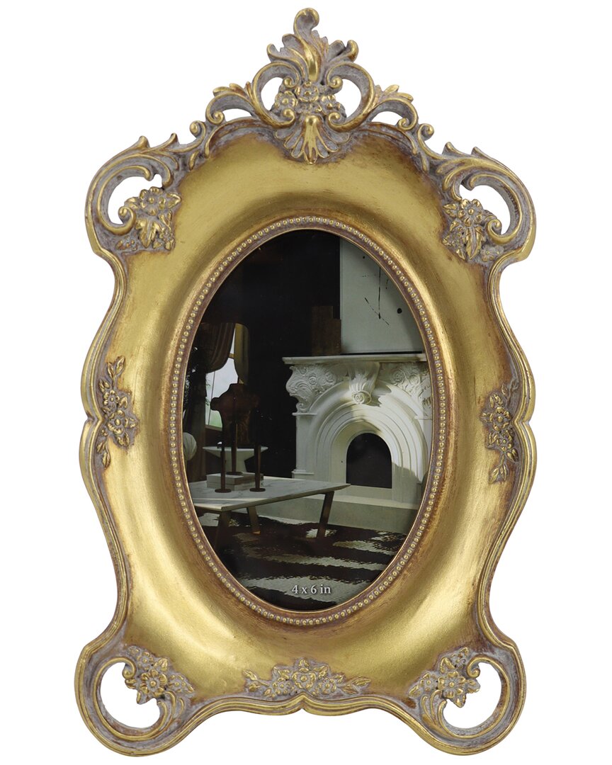 Shop Sagebrook Home 4x6 Baroque Photo Frame In Gold