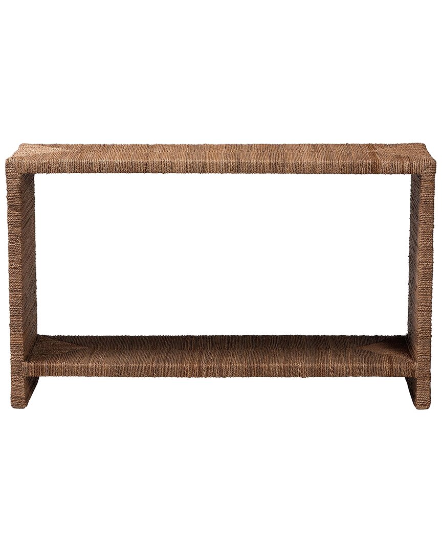 Baxton Studio Liza Bohemian Console Table In Brown