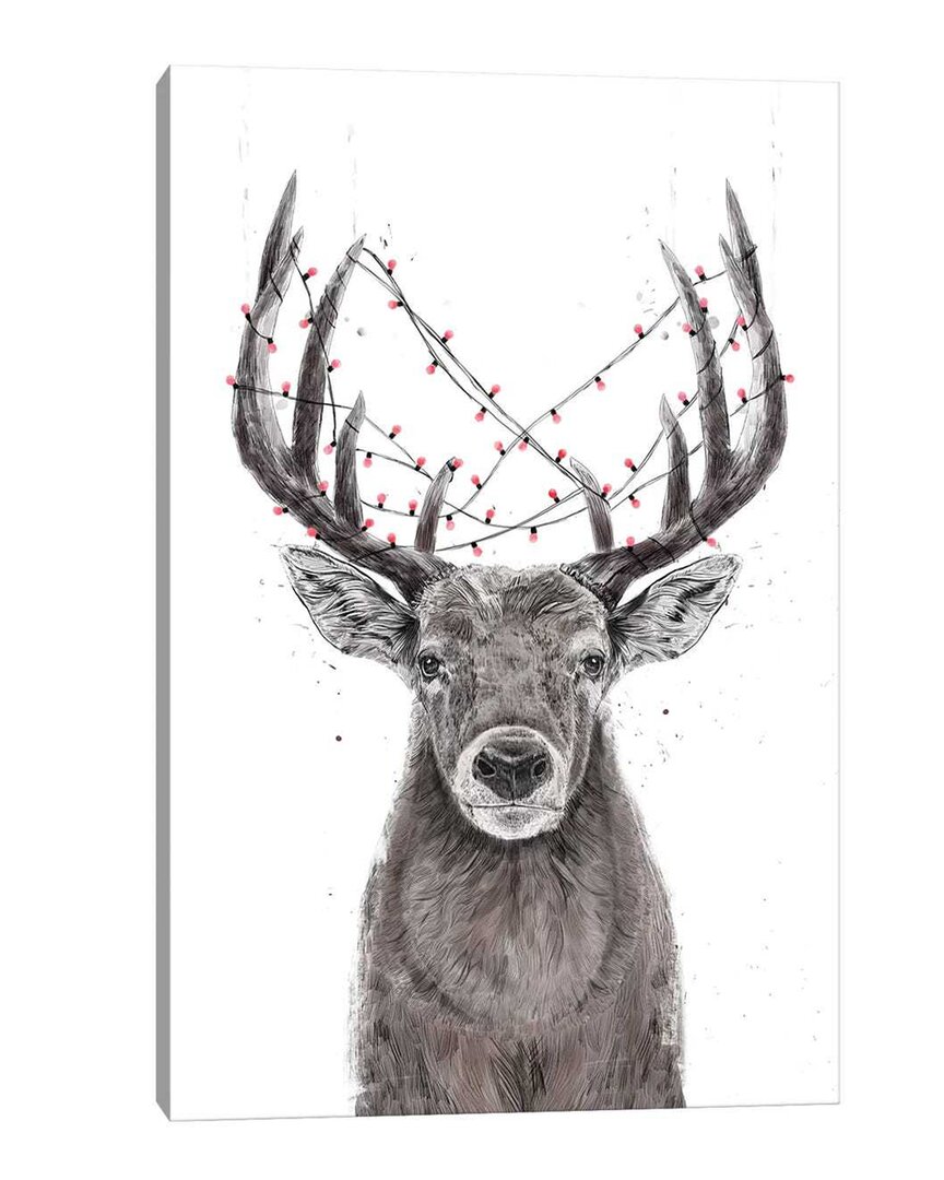Icanvas Xmas Deer Wall Art
