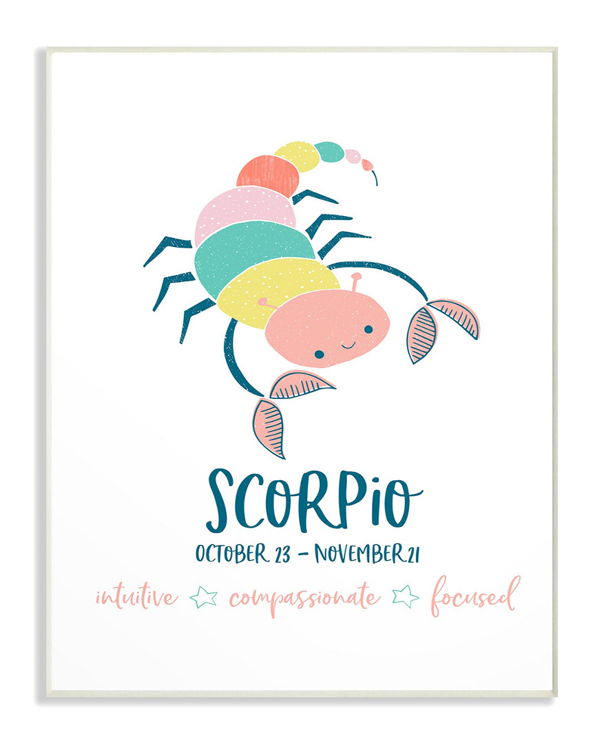 Stupell Fun Modern Zodiac Scorpio