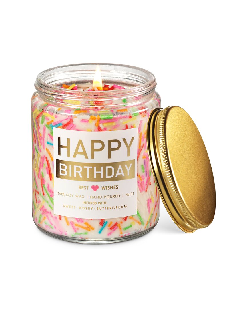 Lovery Happy Birthday Scented Sprinkles Candle Gift Set In Multicolor