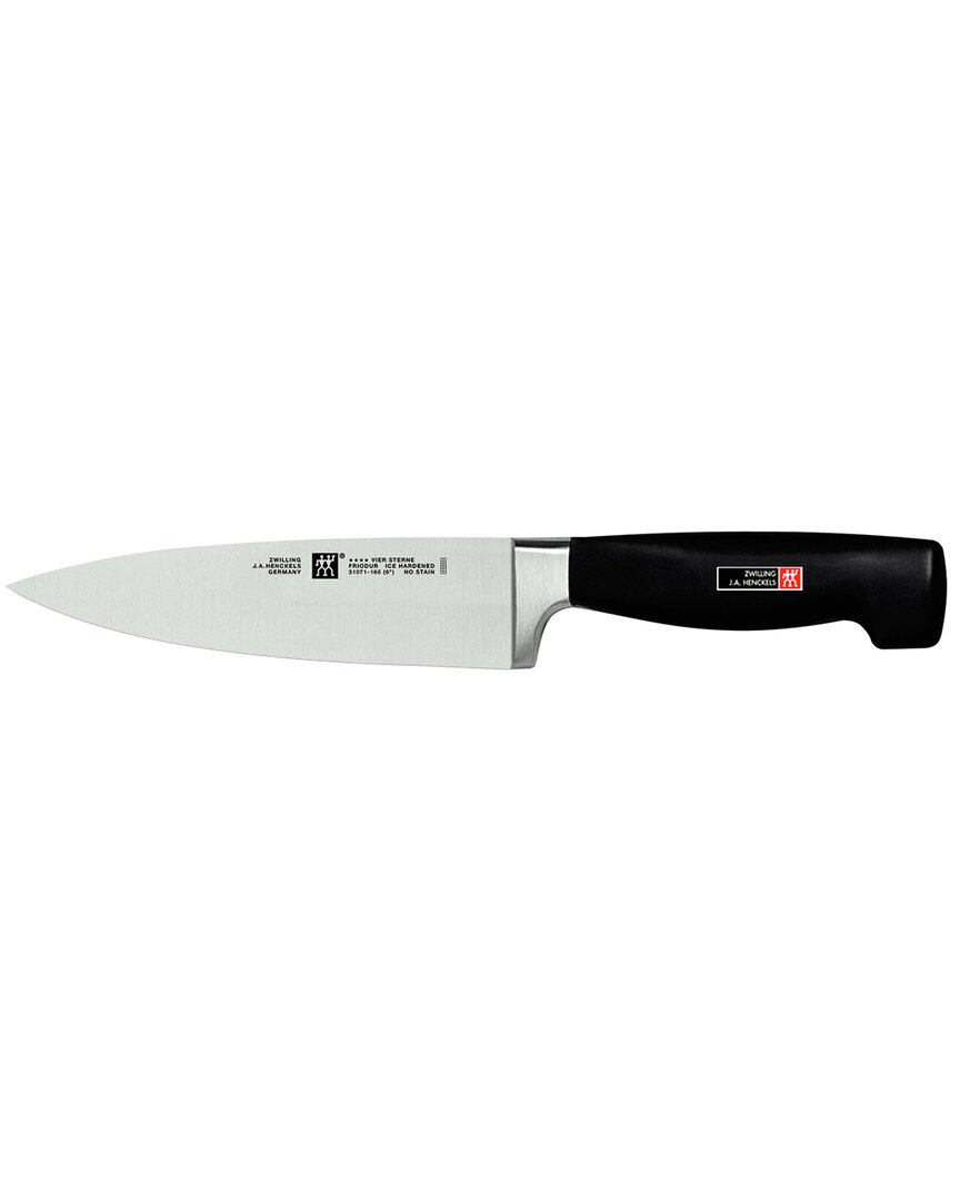 Zwilling J.a. Henckels Four Star 6in Chef's Knife In Black