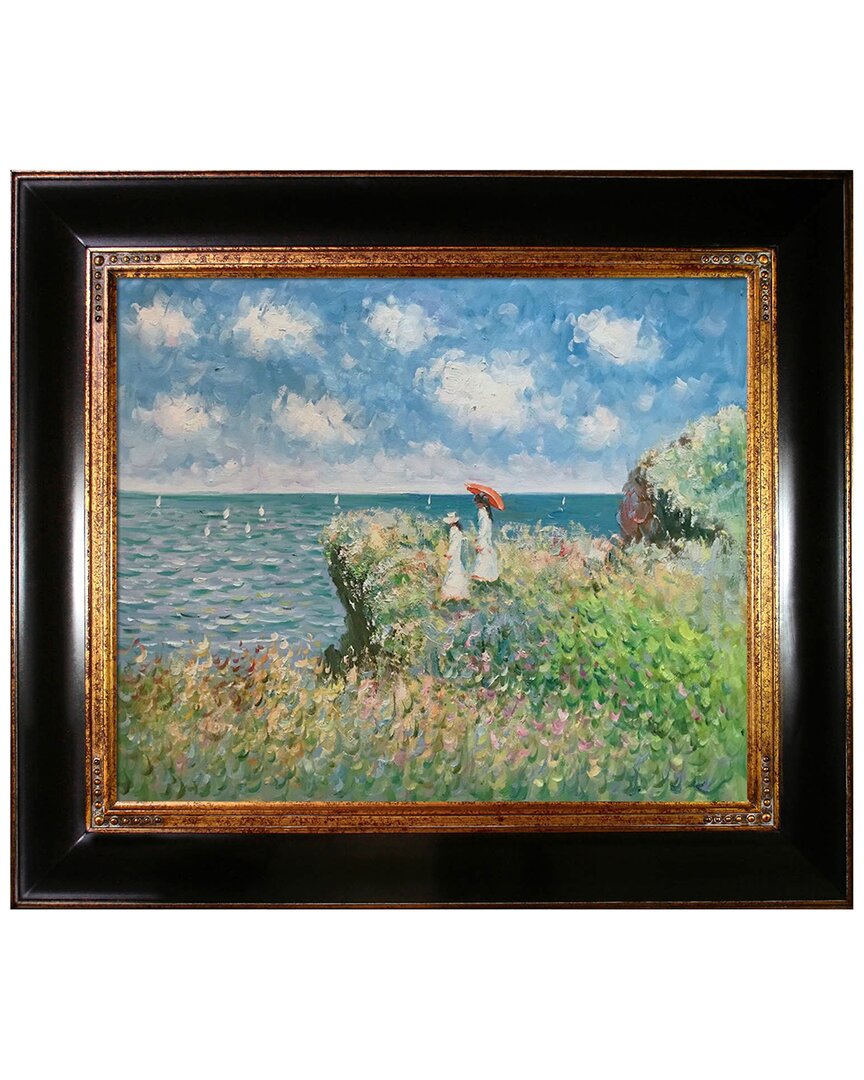 La Pastiche Cliff Walk At Pourville By Claude Monet Wall Art | ModeSens