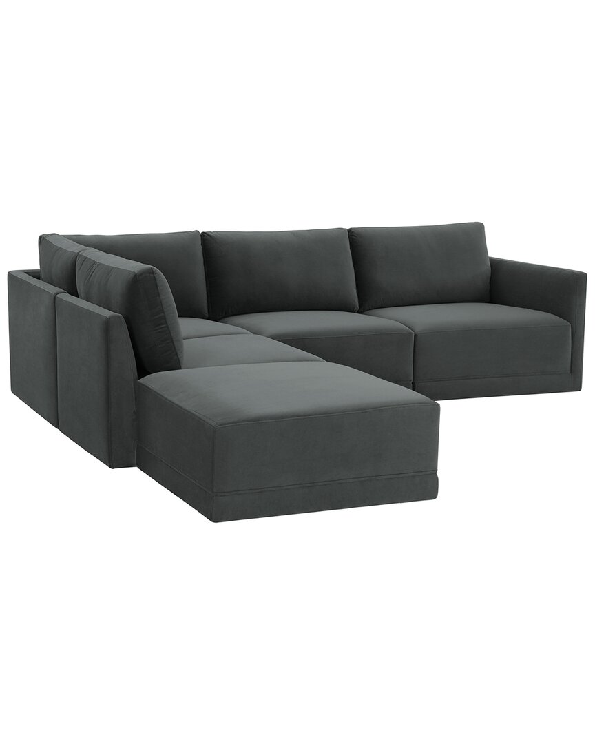 Tov Furniture Willow Modular Laf Sectional In Charcoal