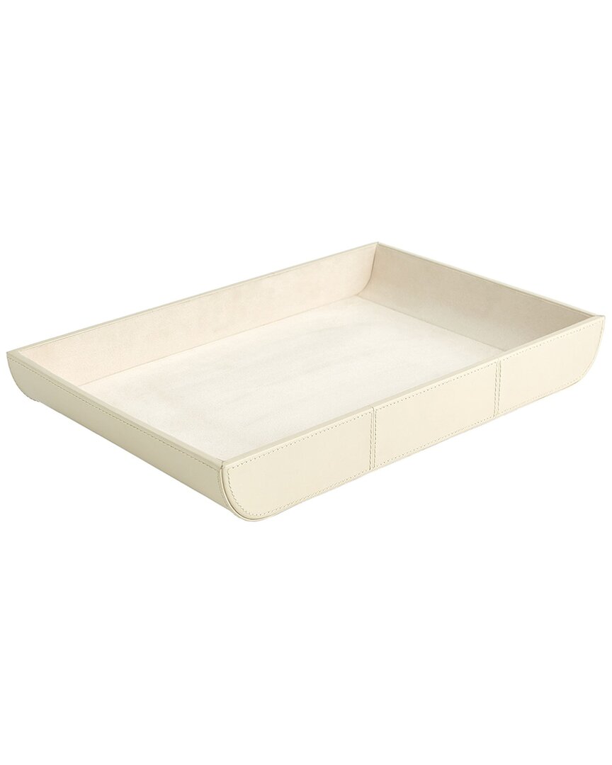 Global Views Curved Corner Tray In Natural