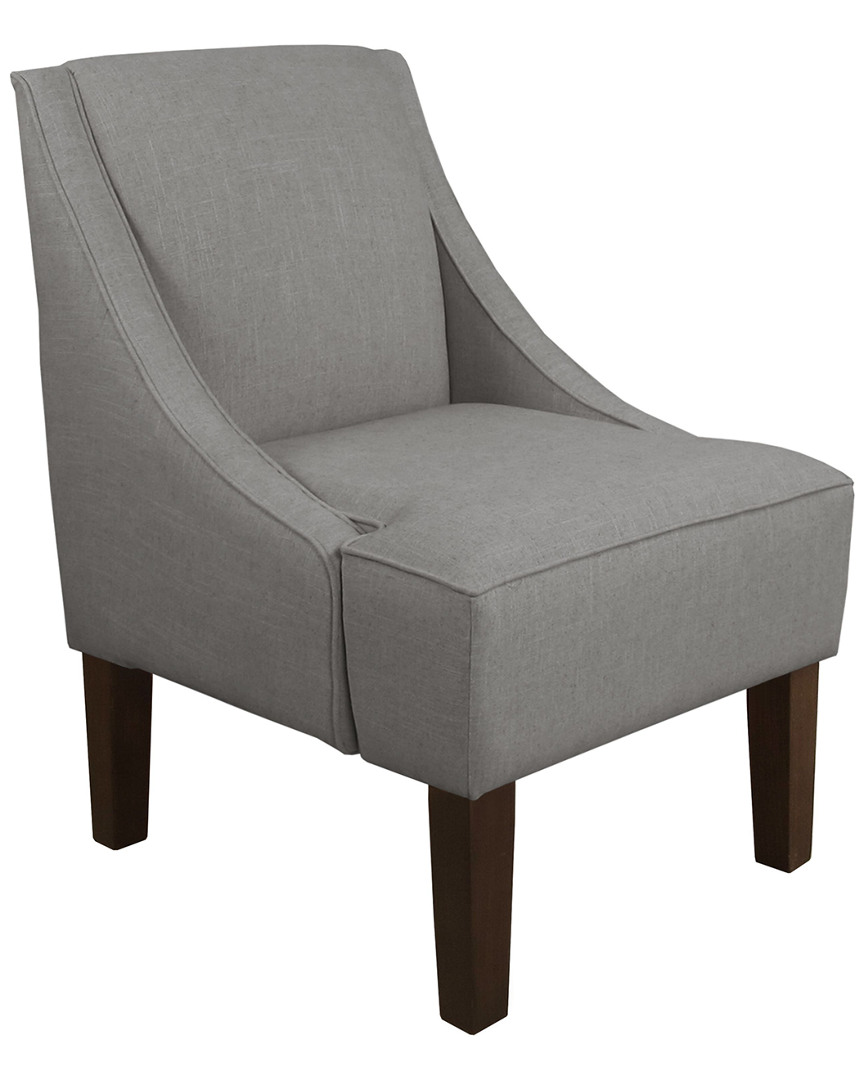 Skyline Furniture Swoop Arm Chair In Gray
