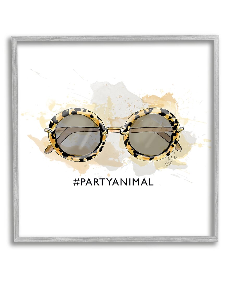 Shop Stupell Party Animal Glam Sunglasses Framed Giclee Wall Art By Alison Petrie