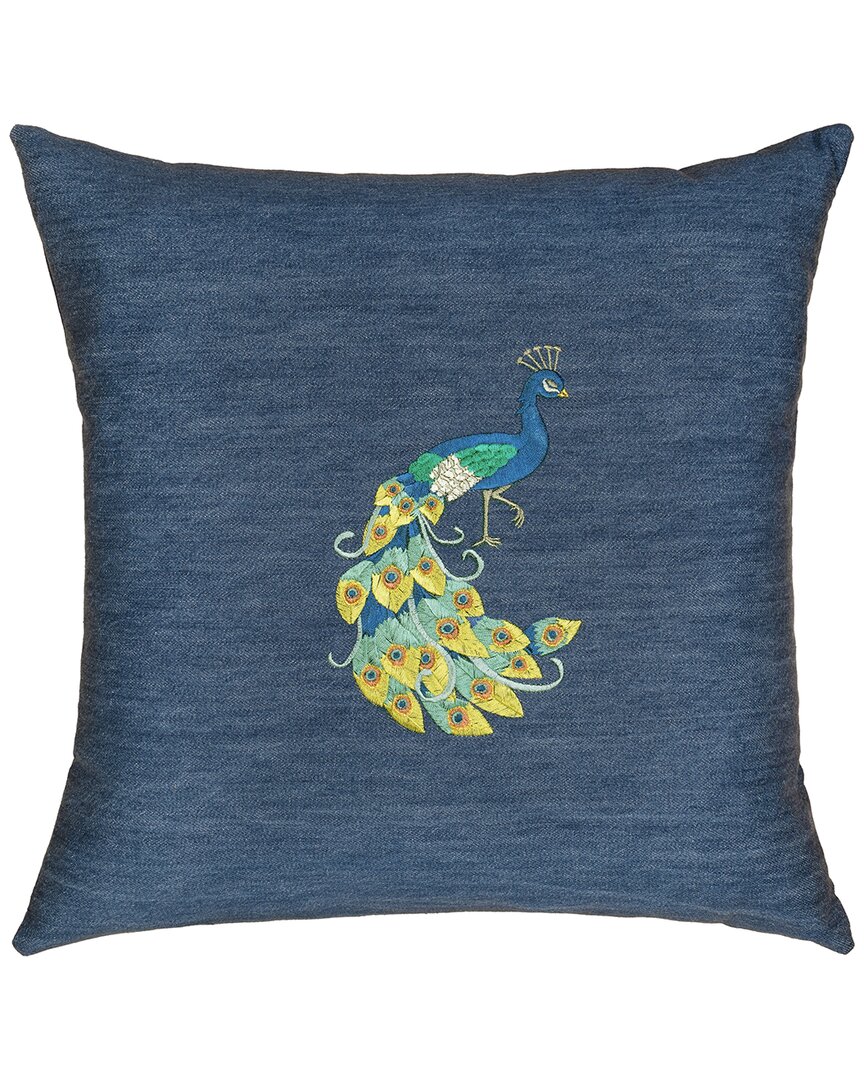 Linum Home Textiles Penelope Denim Pillow Cover In Blue