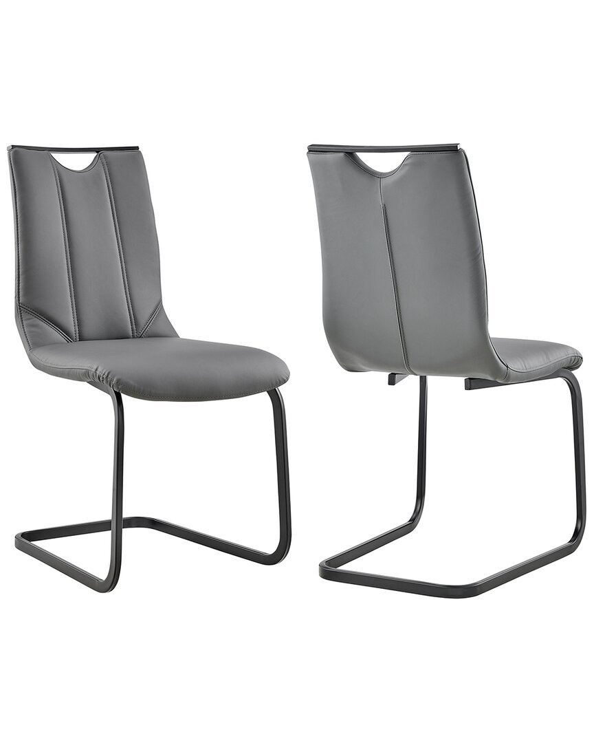 Armen Living Pacific Dining Room Chair In Gray