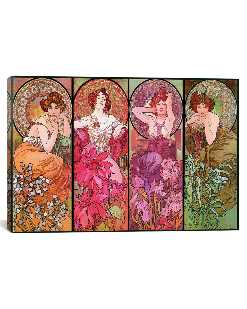 Image of The Precious Stones (Ruby, Emerald, Amethyst, Topaz),  by Alphonse Mucha