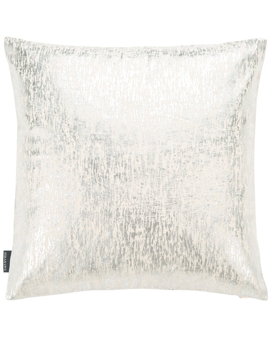 Safavieh Letara Pillow In Silver