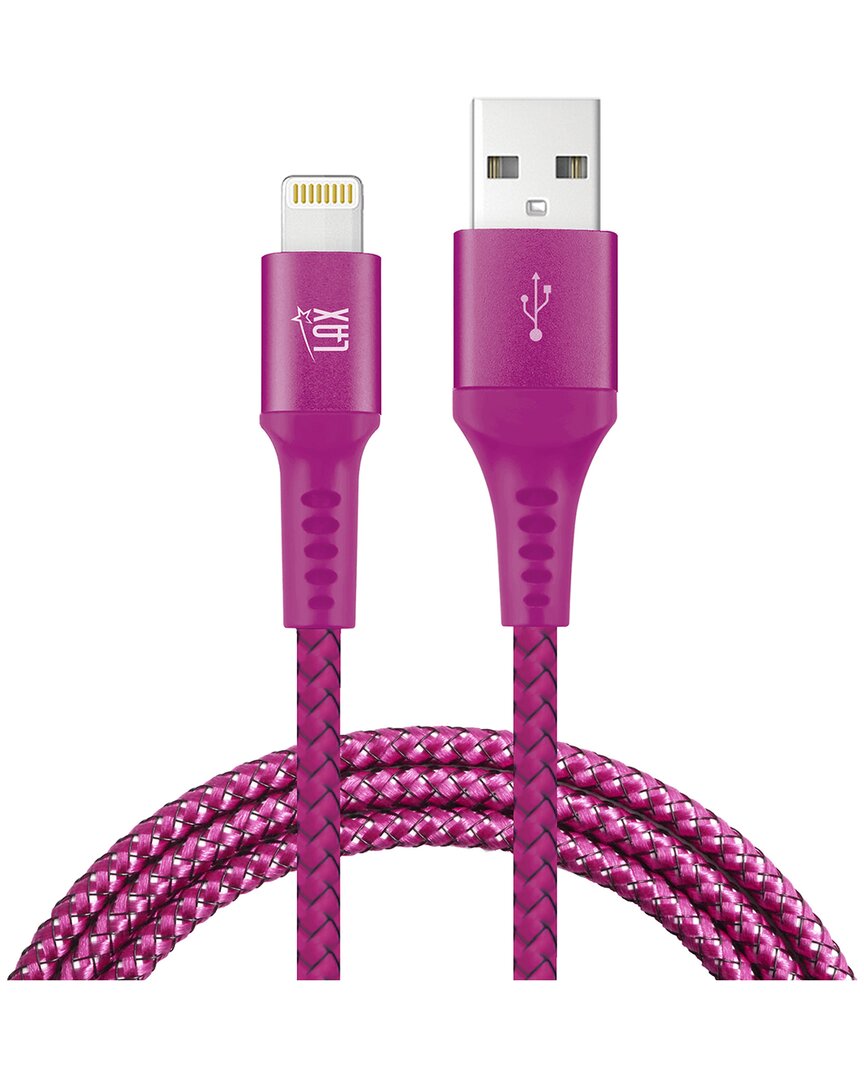 Lax Gadgets Apple Mfi Certified 4ft Magenta Lightning To Usb Cable