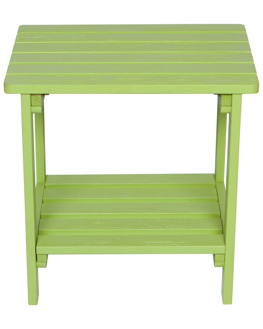 Shine Co. Indoor/outdoor Side Table With Hydro-tex Finish In Green