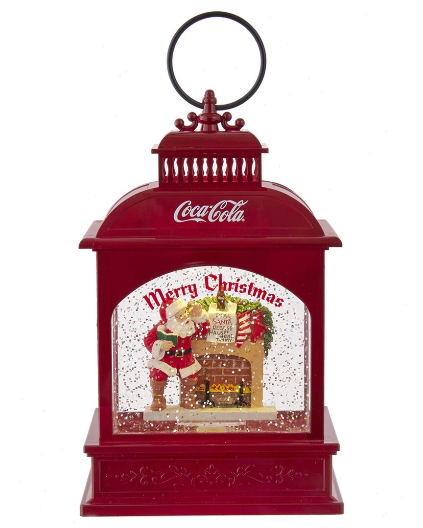 Kurt Adler 9in Battery-operated Led Coke Santa Lantern