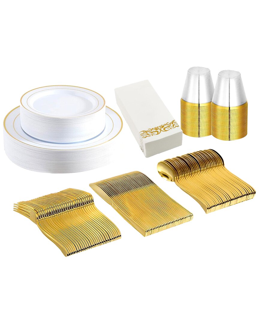 Fresh Fab Finds 175pc Disposable Dinnerware Set