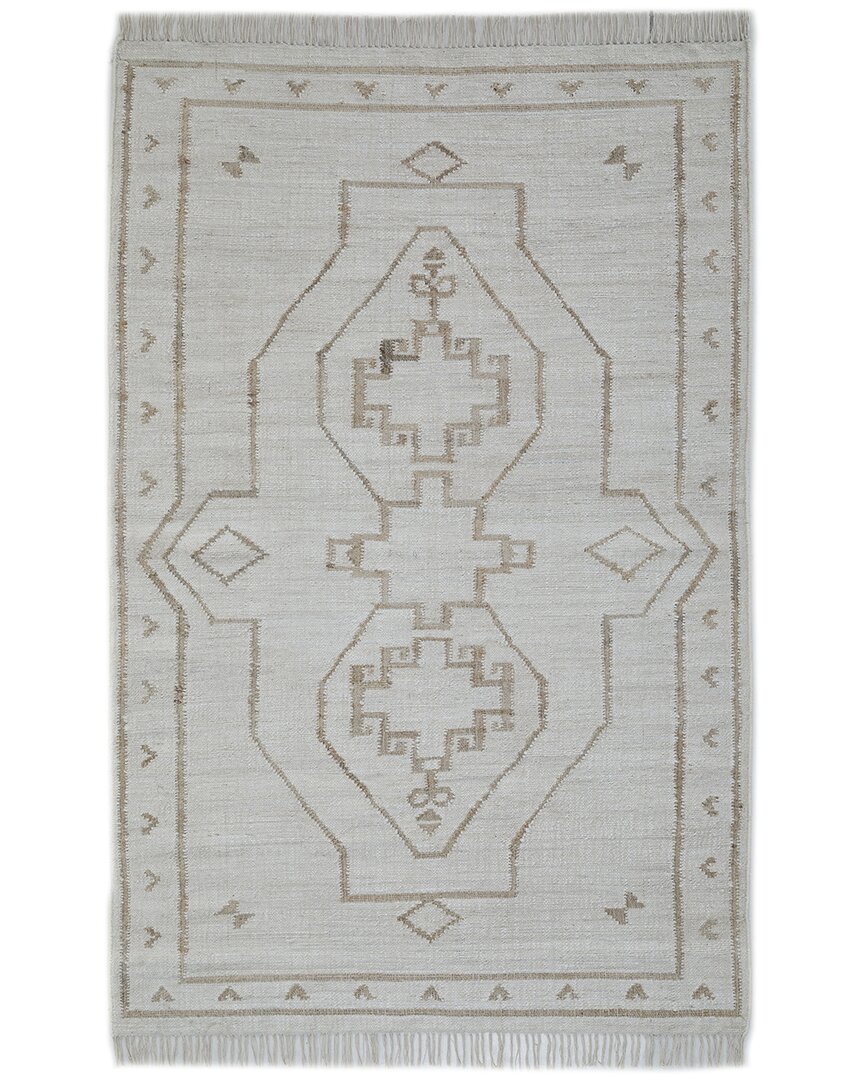 Obeetee Flatweave Sona Jute Rug In Gray