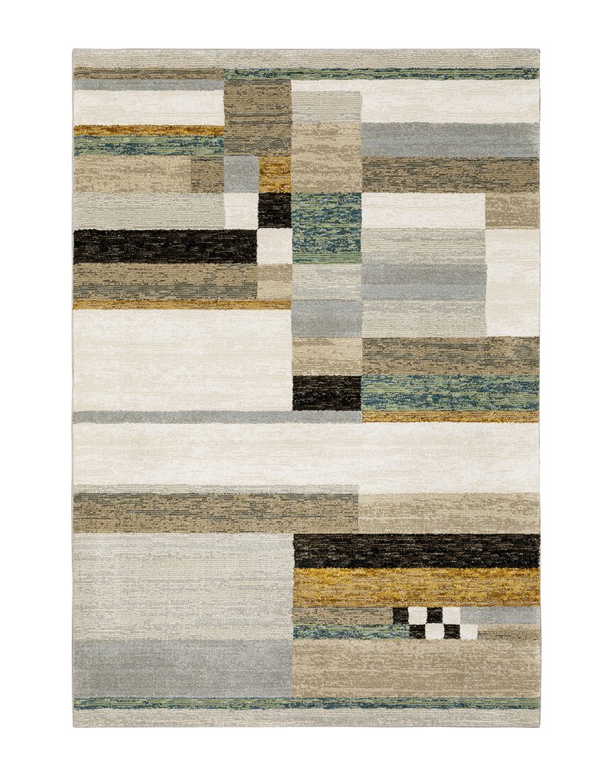 Stylehaven Serene Contemporary Geometric Area Rug In Beige