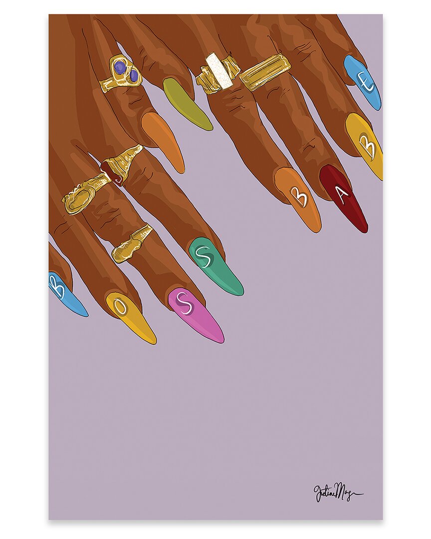 Icanvas Boss Babe Print On Acrylic Glass By Winnie Weston