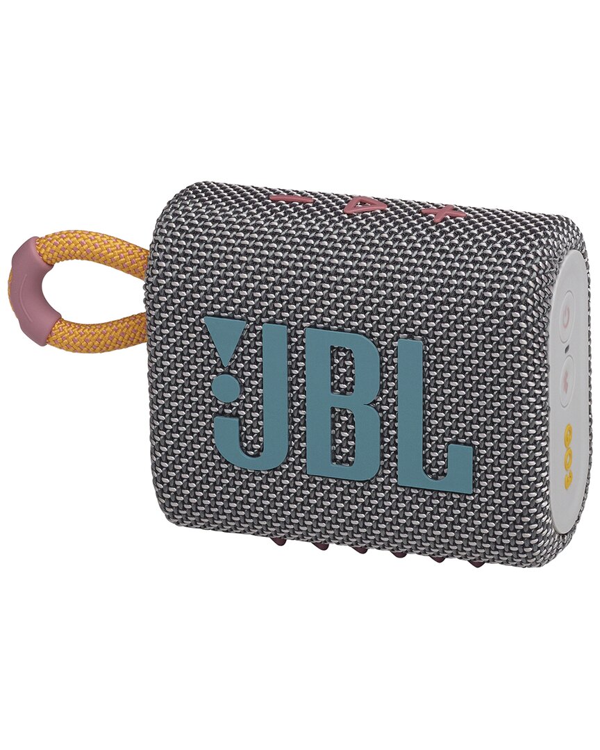 Jbl Go 3 Waterproof Portable Bluetooth Speaker In Gray