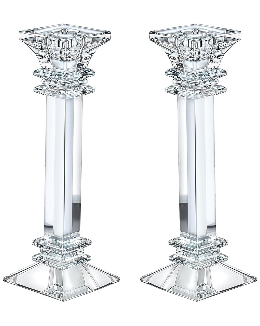 Noble Gift Bt Shalom Set Of 2 Crystal Candlesticks