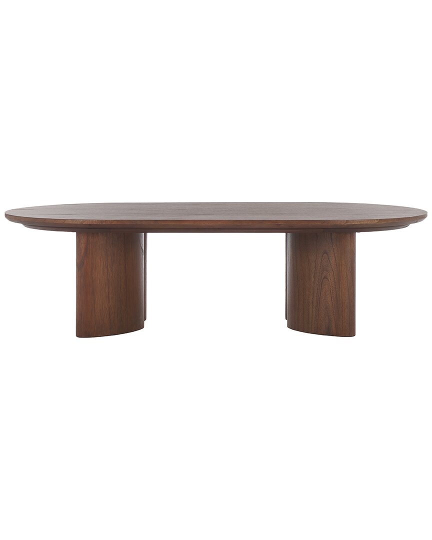 Safavieh Couture Barnard Oval Wood Coffee Table Sfv1701b