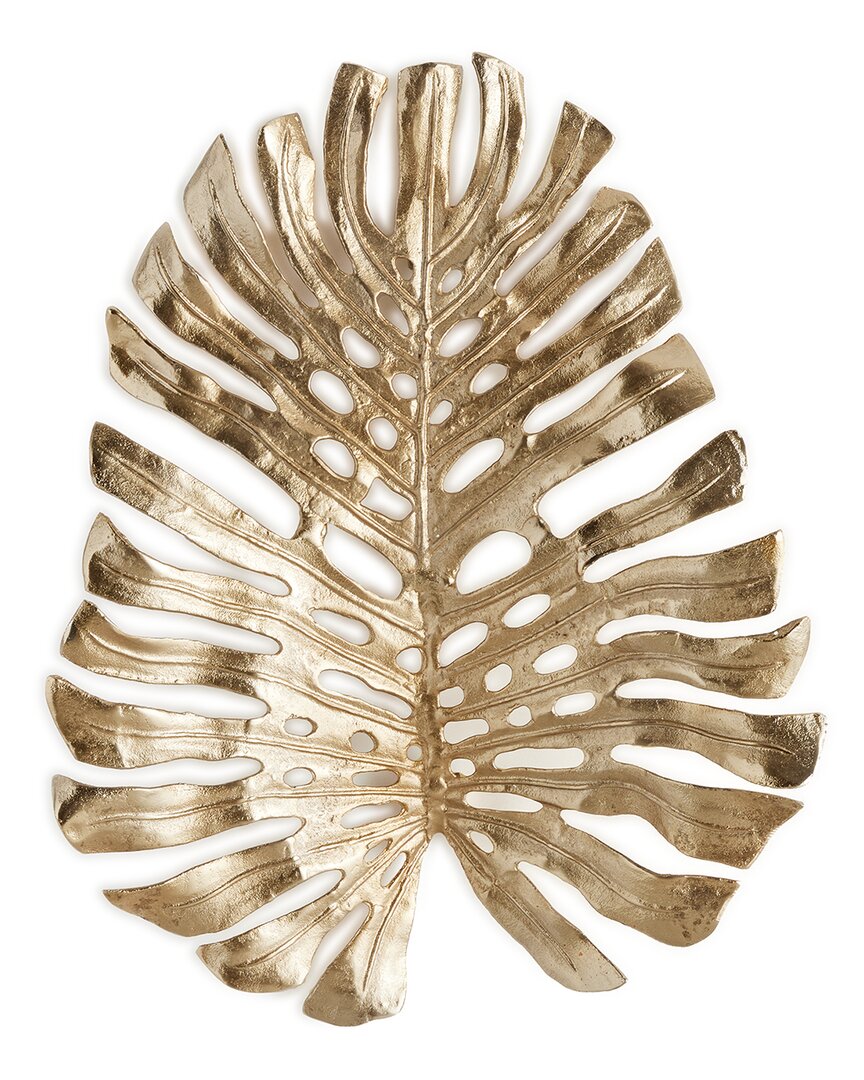 Napa Home & Garden Small Monstera Wall Art In Gold