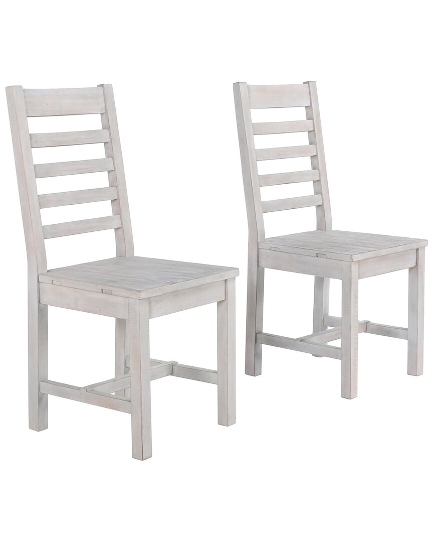 Kosas Home Quincy Set Of 2 Dining Chairs In Ivory