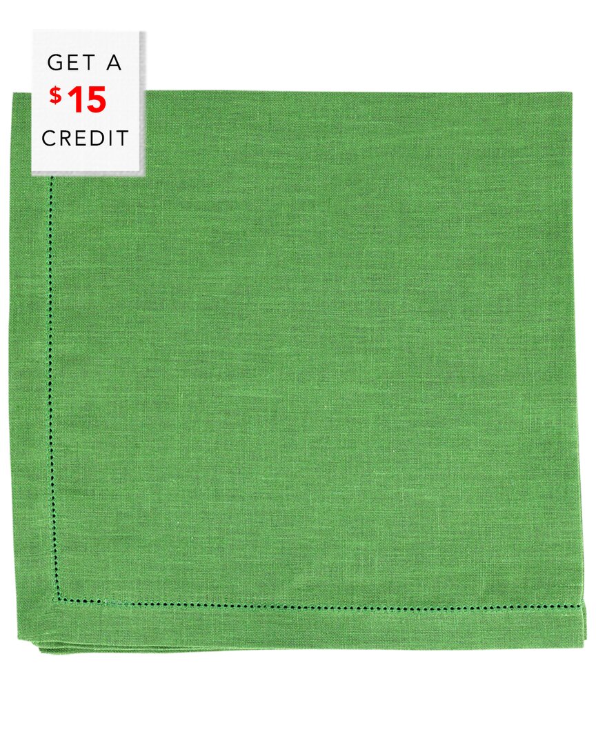 VIETRI VIETRI SET OF 4 TESSUTI SAGE GREEN NAPKIN WITH $15 CREDIT