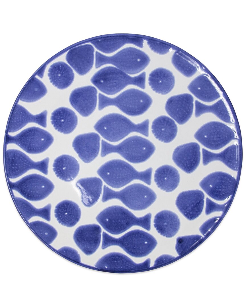 Shop Vietri Discontinued Viva By  Santorini Fish Dinner Plate