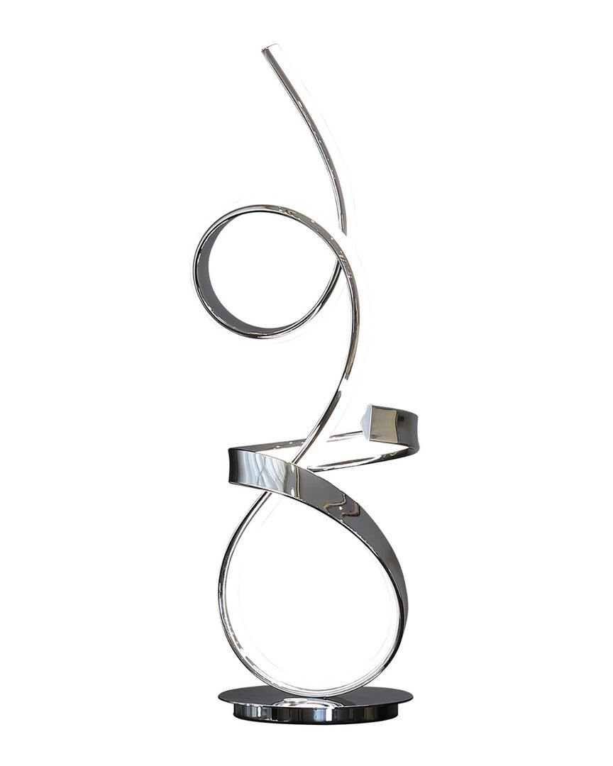 Finesse Decor Amsterdam Chrome Table Lamp In Silver