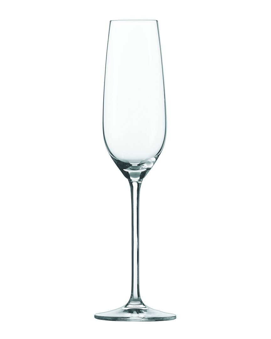 Zwiesel Glas Set Of 6 Fortissimo 8.1oz Champagne Flutes
