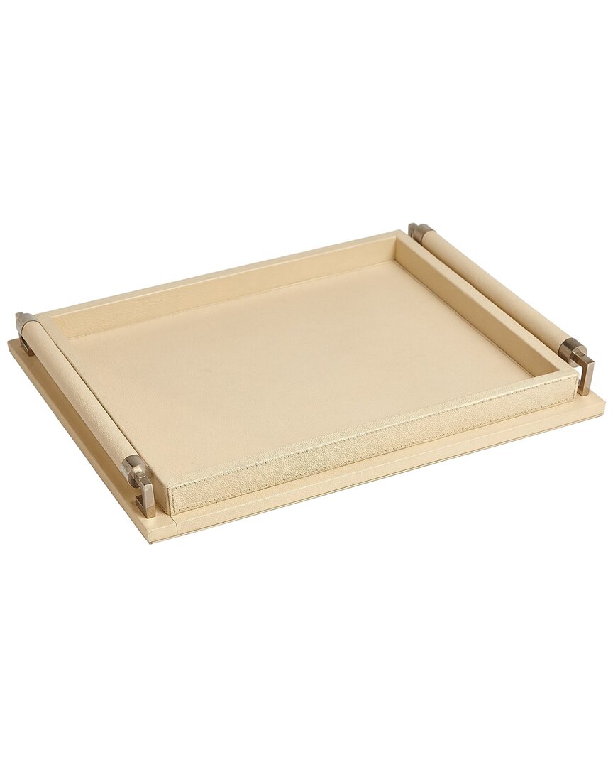 Global Views Wrapped Handle Tray In Natural