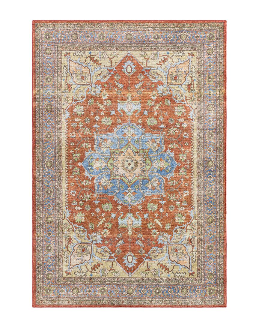 Shop Surya Leicester Traditional Washable Rug In Orange