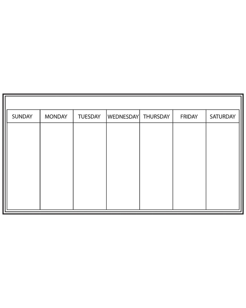 Wallpops Set Of 2 Whiteboard Weekly Calendar Decals
