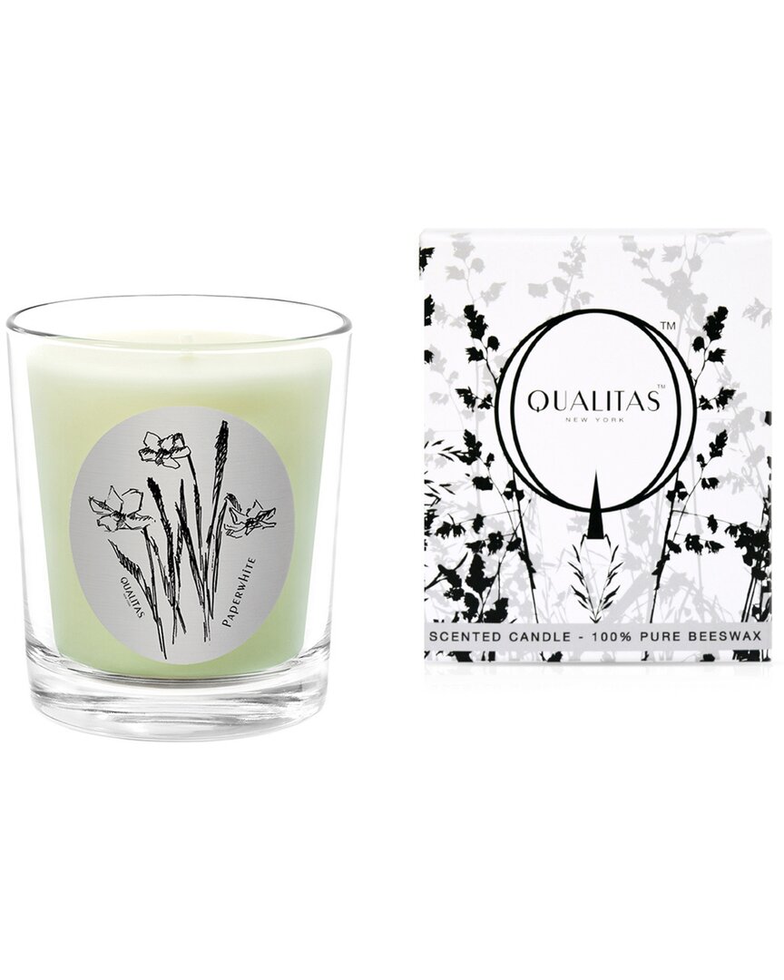 Qualitas Paperwhite 6.5oz Beeswax Candle
