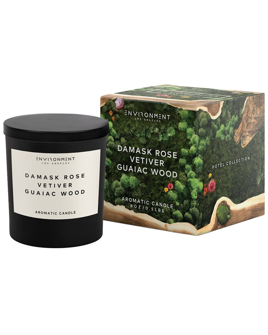 Environment Los Angeles Environment 8oz Candle Inspired By Le Labo Rose 31® And Fairmont Hotel® Damask Rose, Vetiver & Guaia