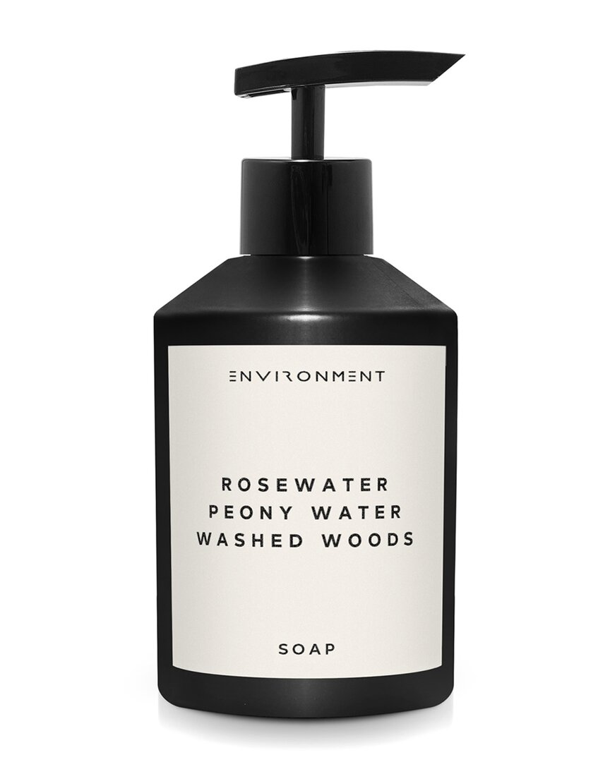 Environment Los Angeles Environment Hand Soap Inspired By Issey Miyake L'eau D'issey® Rosewater, Peony  Water & Washed Woods In Black