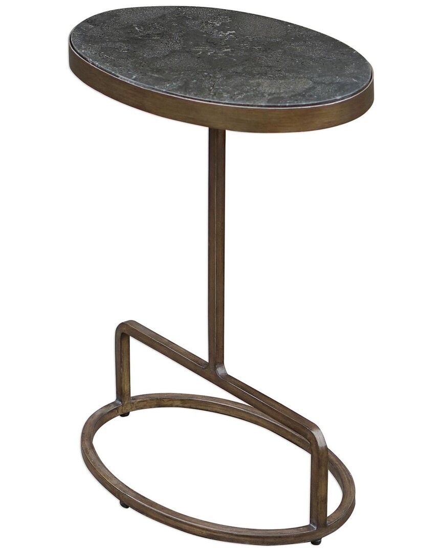Uttermost Jessenia Stone Accent Table In Blue