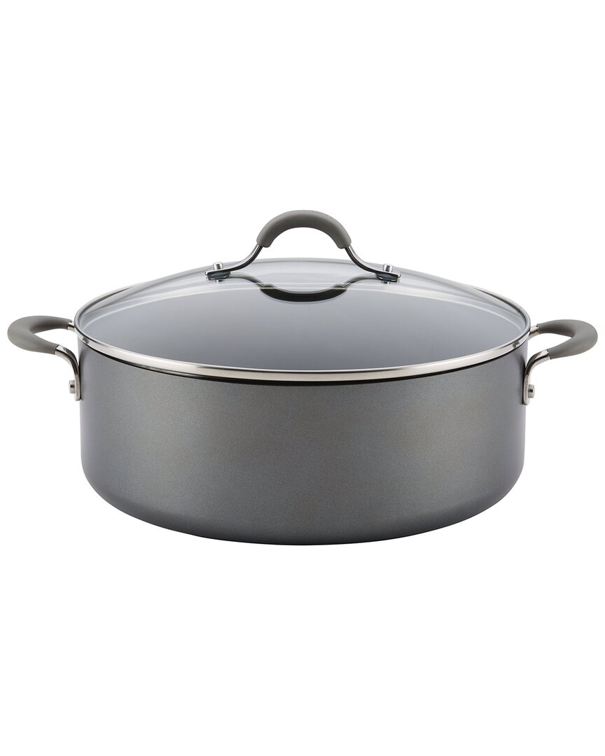 Circulon Elementum Hard Anodized 7.5qt Covered Sauce Pan In Oyster