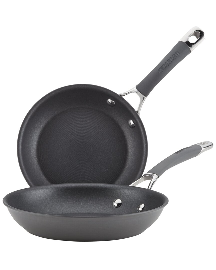 Circulon Radiance Hard-anodized Nonstick Skillet Set In Gray