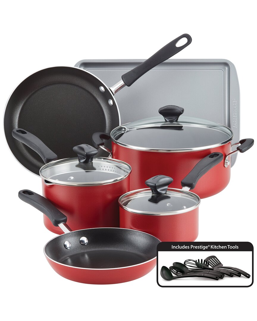 Farberware Cookstart 15 Piece Set In Red